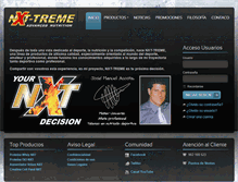 Tablet Screenshot of nxt-treme.com
